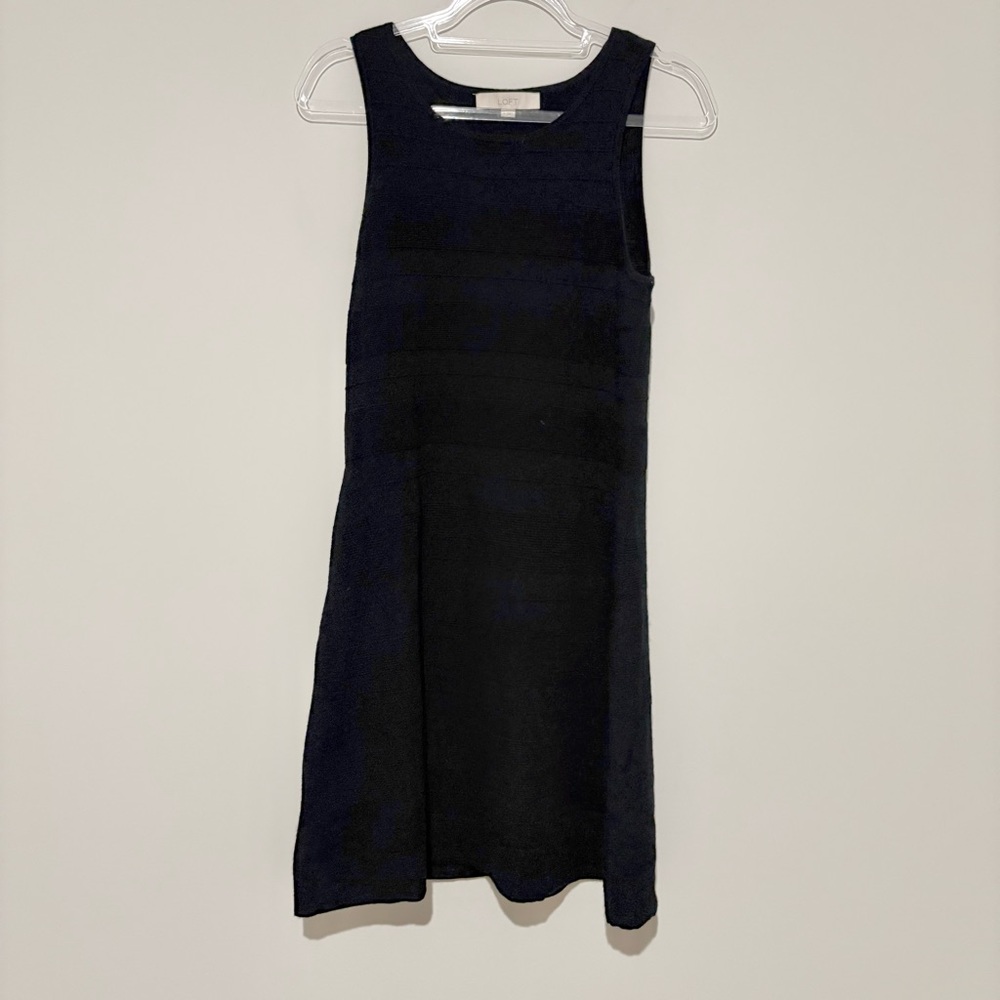 Loft Wool‎ Blend Sleeveless Dress Black size medium